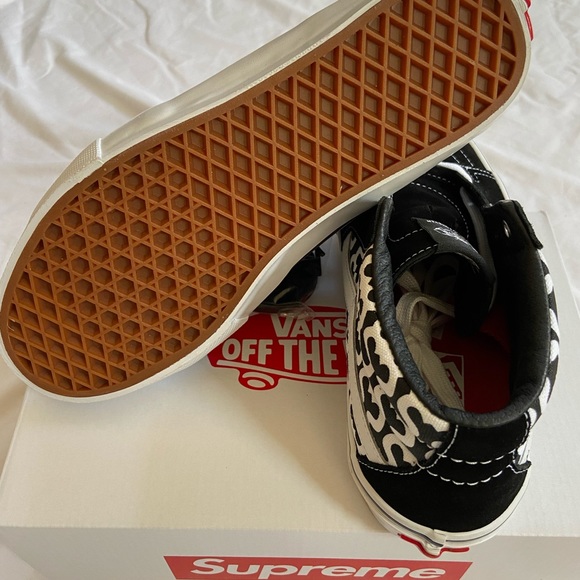SUPREME VANS MONOGRAM S LOGO SKATE GROSSO MID - Picture 12 of 16